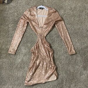 Rose Gold Sequin Dress